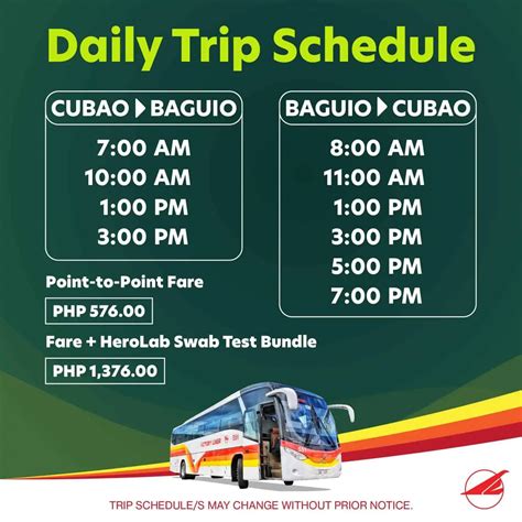 manila to baguio fare.